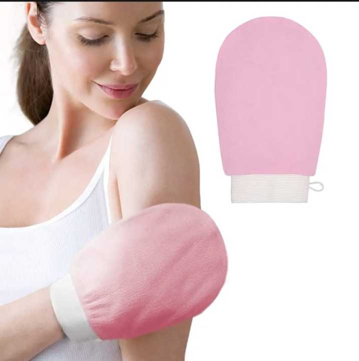 Silk Milk Body Scrubber Gloves (Mix/Random color)