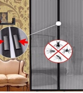 Hands-Free Retractable Magic Mesh Screen Door β Magnetic Closure, Easy Install, Keeps Bugs Out
