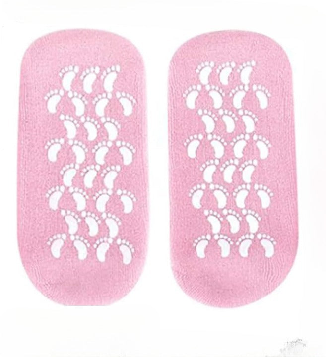 Reusable Silicone Spa Gel Socks For Dry Feet And Cracked Heel Treatment