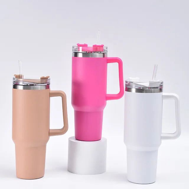 Stanley 40 Oz (1200ML) Stainless Steel Vacuum Insulated Tumbler with Straw