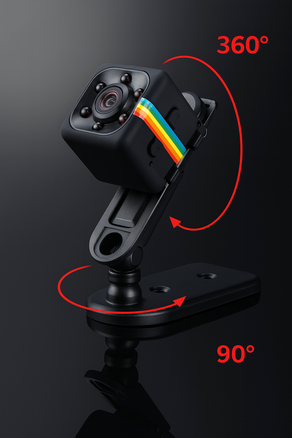 SQ10 Mini Hidden Camera with Night Vision ā HD Recording, Motion Detection & Adjustable Holding Stand