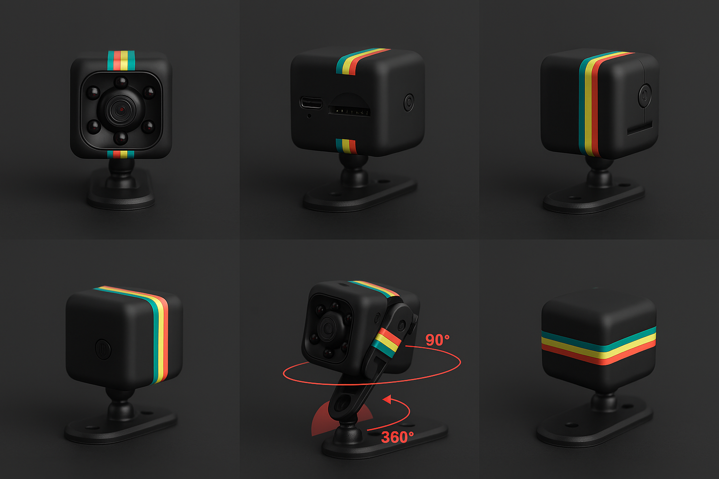 SQ10 Mini Hidden Camera with Night Vision ā HD Recording, Motion Detection & Adjustable Holding Stand
