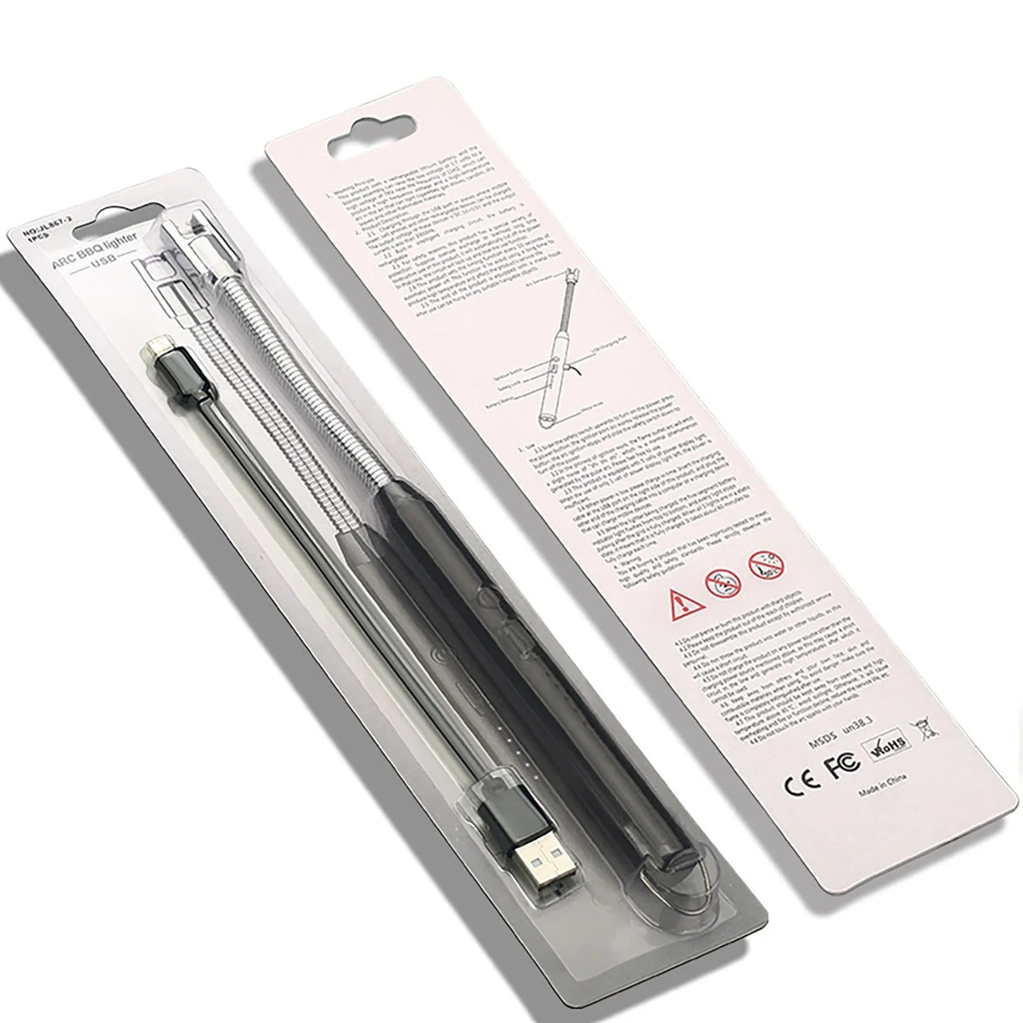 360° Outdoor Kitchen Lighter | USB Rechargeable Electronic Arc Lighter With Flexible Neck, Safety Lock