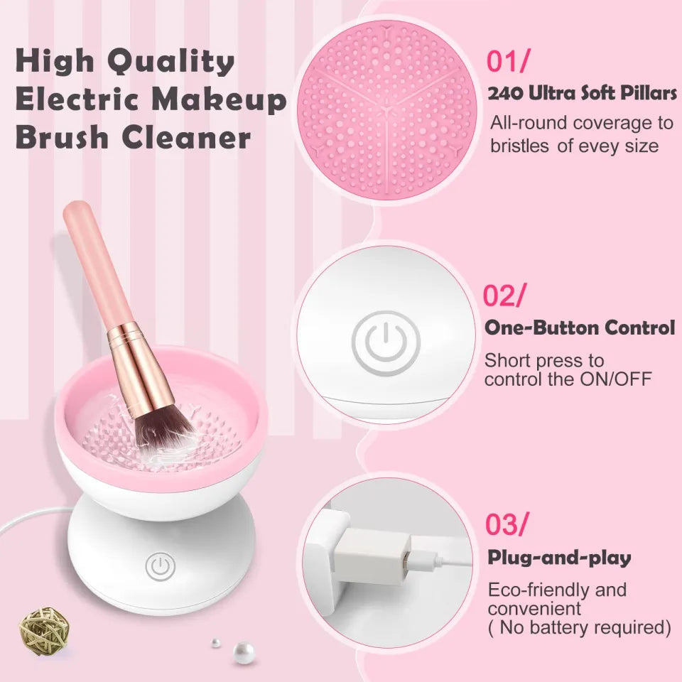 Automatic Makeup Brush Cleaner Machine (USB Operate) with Box