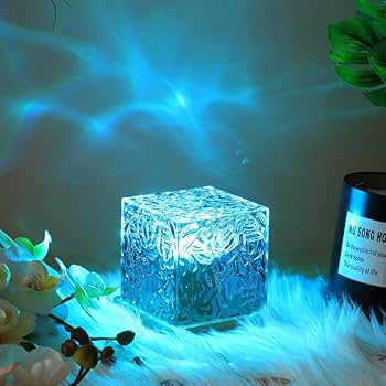 Crystal Water Ripple Night Lamp – Ambient LED Bedside Light