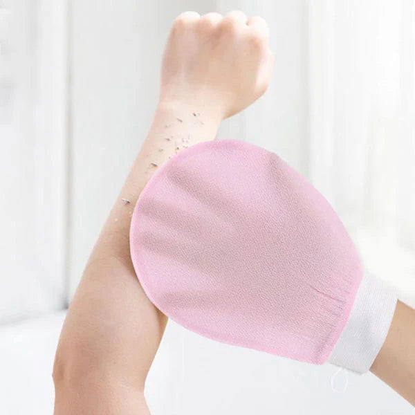 Silk Milk Body Scrubber Gloves (Mix/Random color)