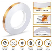 Golden Tile Gap Tape – Waterproof Self-Adhesive Decorative Trim