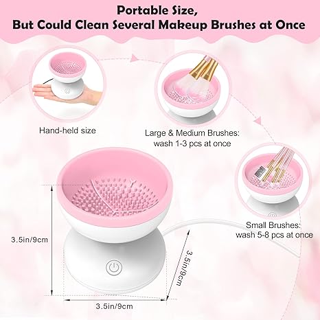 Automatic Makeup Brush Cleaner Machine (USB Operate) with Box