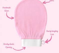 Silk Milk Body Scrubber Gloves (Mix/Random color)