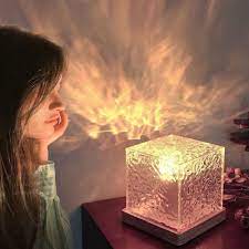 Crystal Water Ripple Night Lamp – Ambient LED Bedside Light