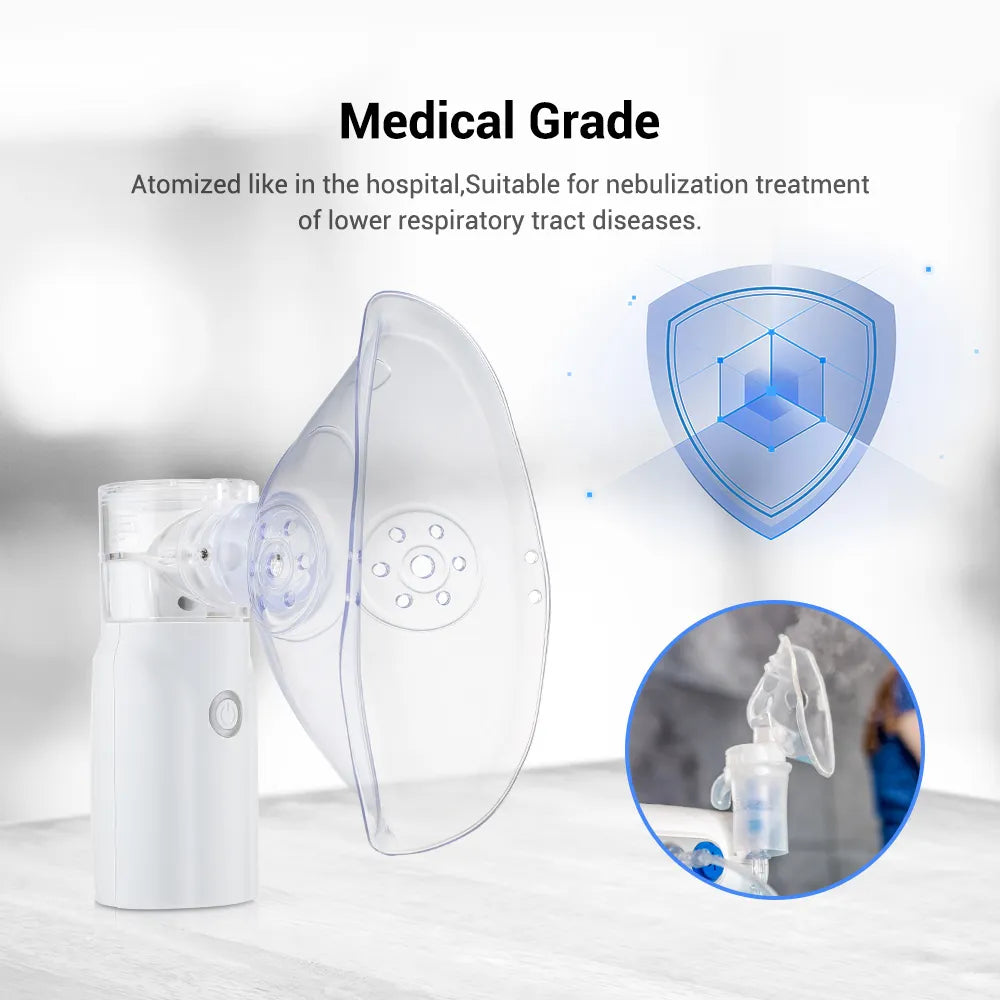 Portable Nebulizer Machine for Asthma – Rechargeable Inhaler for Kids & Adults