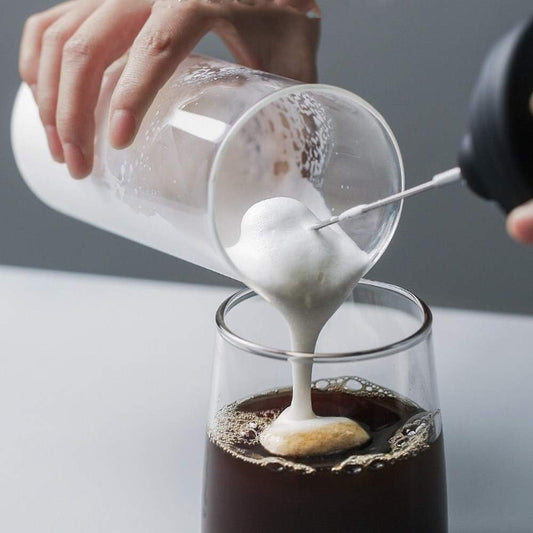 2 in 1 Rechargeable Milk Frother Wand – Powerful Handheld Whisk & Drink Mixer for Coffee, Latte, Cappuccino, Hot Chocolate & Beverages