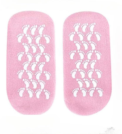 Reusable Silicone Spa Gel Socks For Dry Feet And Cracked Heel Treatment