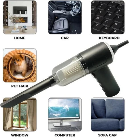 Mini Wireless Vacuum – Portable Duster & Blower for Car, Home & Electronics