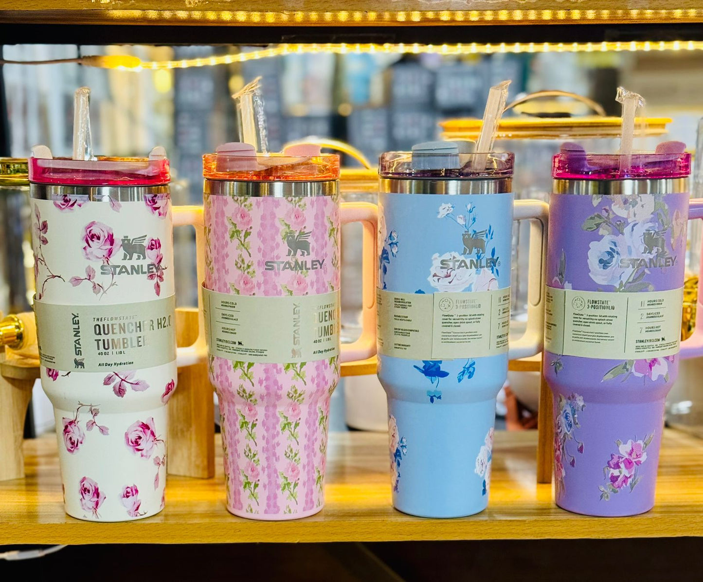 1200ml Stainless Steel Marble Stanley Tumbler | Vacuum Insulated Travel Mug