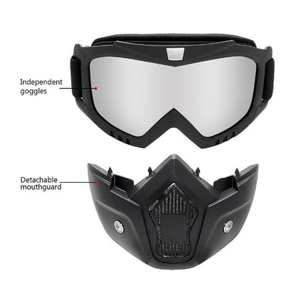 Motorcycle Goggles with Face Mask – Dirt Bike Motocross Off-Road MX ATV Eyewear