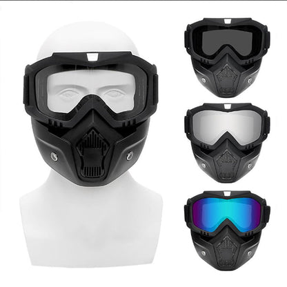 Motorcycle Goggles with Face Mask – Dirt Bike Motocross Off-Road MX ATV Eyewear