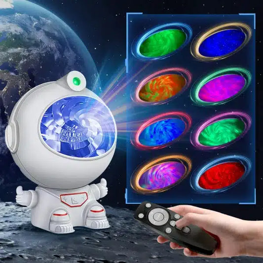Astronaut Galaxy Star Projector – Kids Night Light